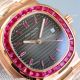 Swiss Copy Patek Philippe Nautilus 40mm Rose Gold Ruby Setting Watch (2)_th.jpg